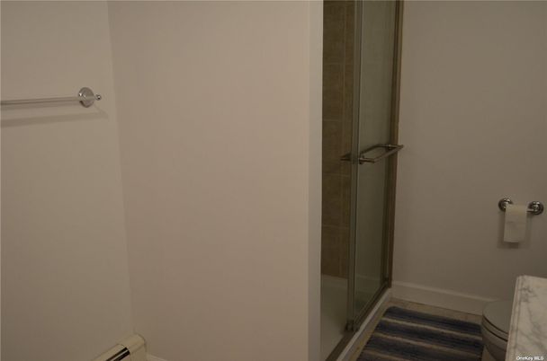 Bathroom, Glass Shower, Interior, Wood Texture Flooring