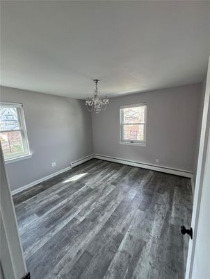 Chandelier, Empty room, Interior, Wood Texture Flooring