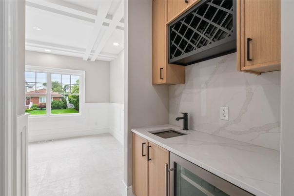 Interior, Kitchen, Marble Walls, Recessed Lighting