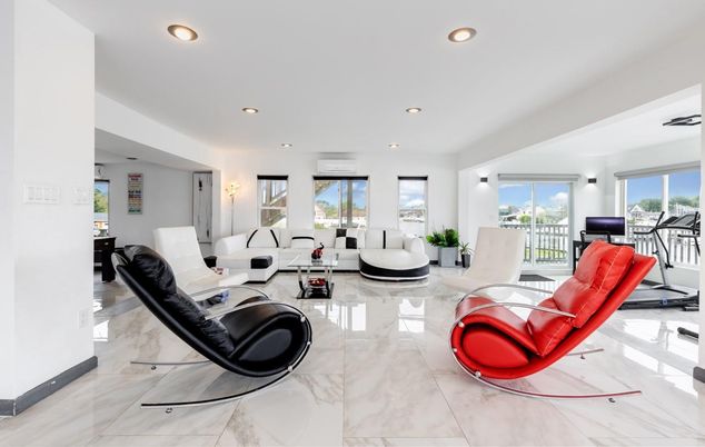 Interior, Living room, Marble, Recessed Lighting