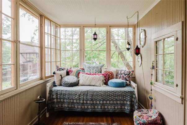 Interior, Sun Room, Wood Texture Flooring