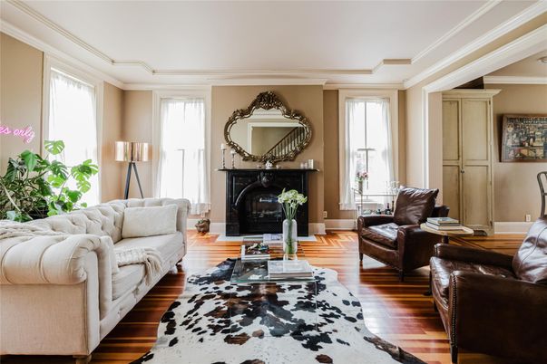 Fireplace, Interior, Living room, Wood Texture Flooring