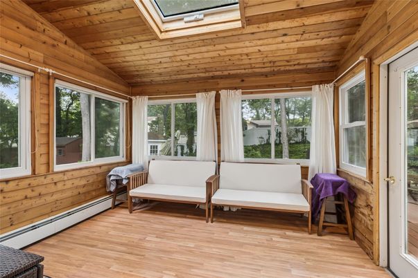 Interior, Sun Room, Wooden Ceilings, Wood Texture Flooring, Wooden Walls