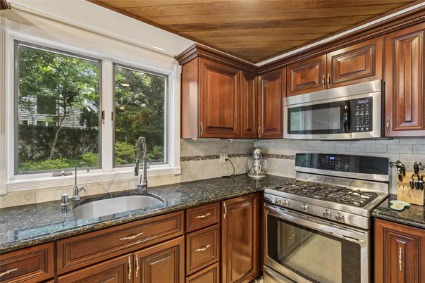 Interior, Kitchen, Stainless Steel Appliances, Wooden Ceilings