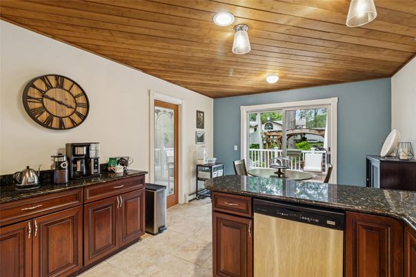 Interior, Kitchen, Recessed Lighting, Wooden Ceilings