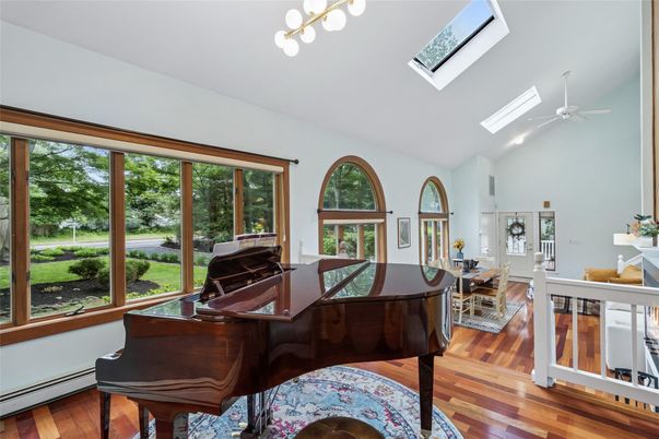 Dining room, Interior, Piano, Wood Texture Flooring