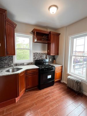 Interior, Kitchen, Wood Texture Flooring