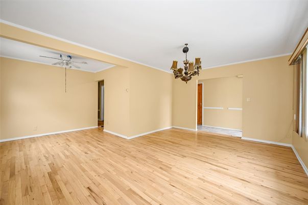 Chandelier, Empty room, Interior, Wood Texture Flooring