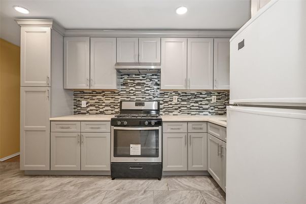 Interior, Kitchen, Marble, Recessed Lighting, Stainless Steel Appliances