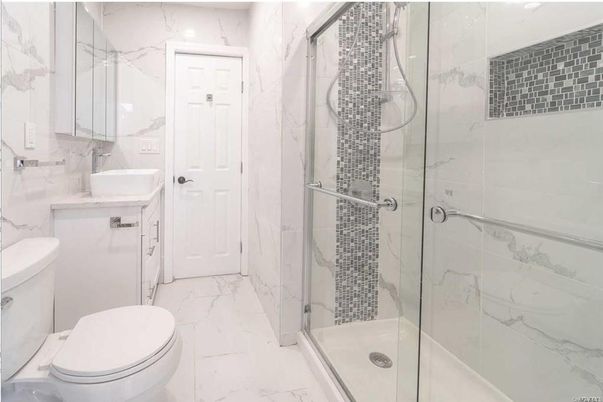 Bathroom, Glass Shower, Interior, Marble, Marble Walls