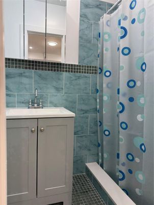 Bathroom, Glass Shower, Interior, Marble Walls