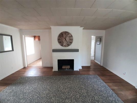 Fireplace, Interior, Wood Texture Flooring