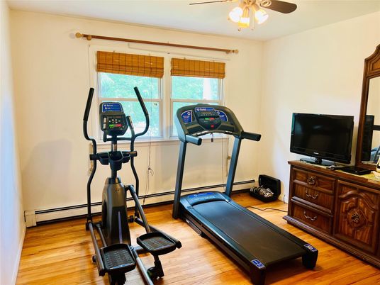 Fitness Equipment, Interior, Wood Texture Flooring