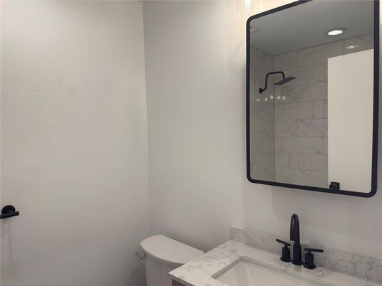 Bathroom, Interior, Marble Walls, Recessed Lighting