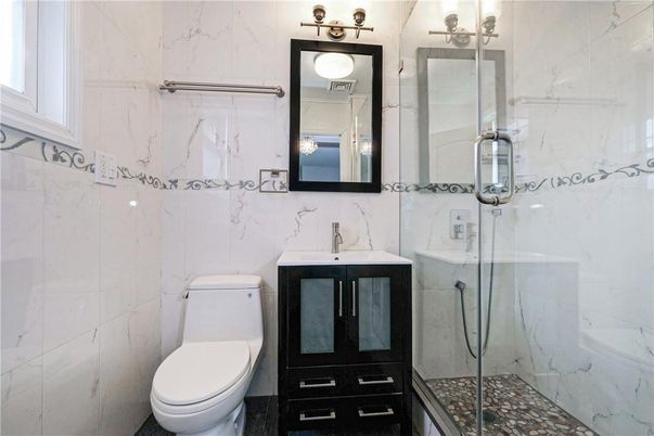 Bathroom, Glass Shower, Interior, Marble Walls