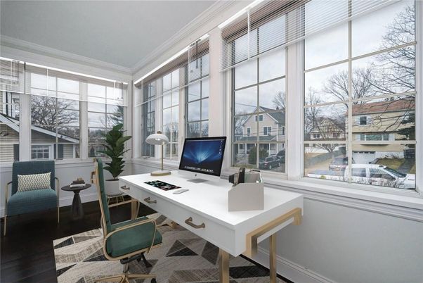 Home Office, Interior, Wood Texture Flooring