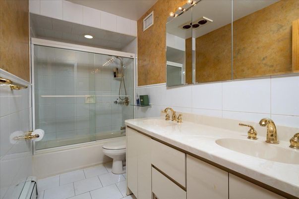 Bathroom, Dual Sink Vanities, Glass Shower, Interior