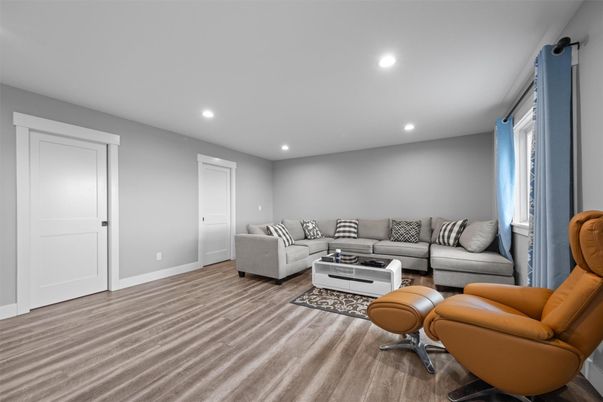 Interior, Living room, Recessed Lighting
