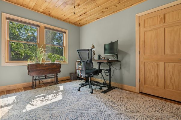 Home Office, Interior, Wooden Ceilings, Wood Texture Flooring
