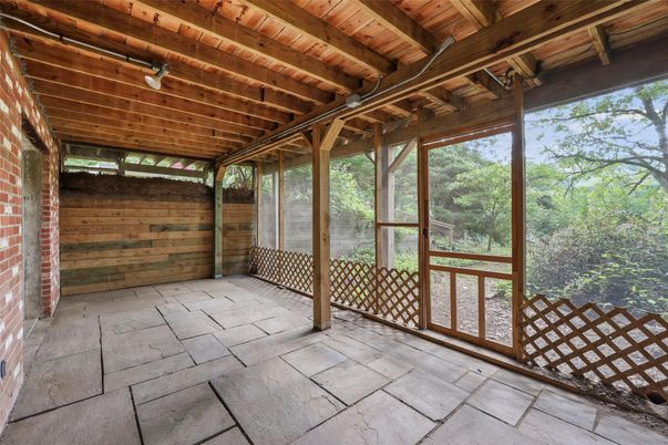 Interior, Sun Room, Wooden Beams, Wooden Ceilings, Wooden Walls