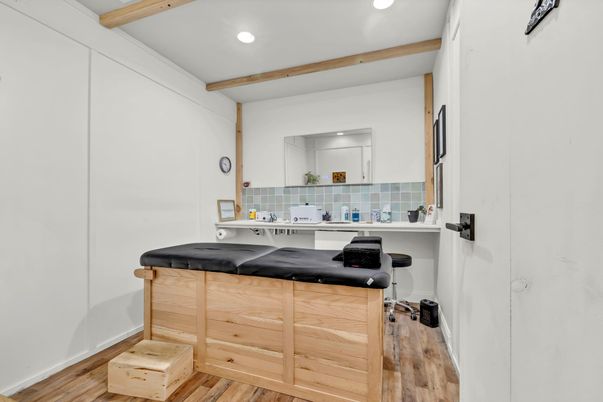 Interior, Recessed Lighting, Wooden Beams, Wood Texture Flooring