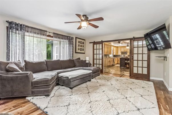 Interior, Kitchen, Living room, Wood Texture Flooring