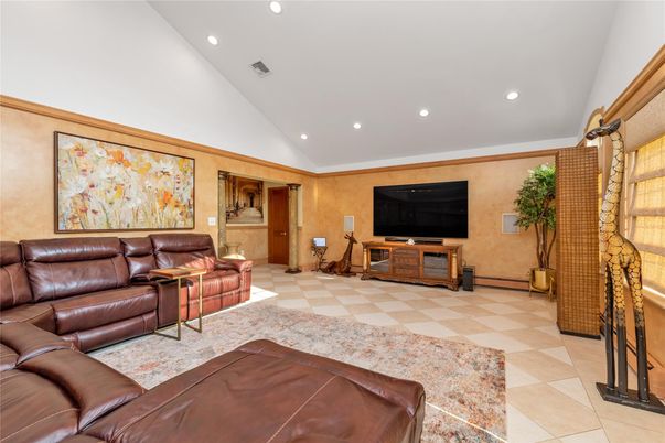 Interior, Living room, Recessed Lighting