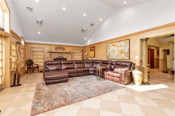 Interior, Living room, Recessed Lighting