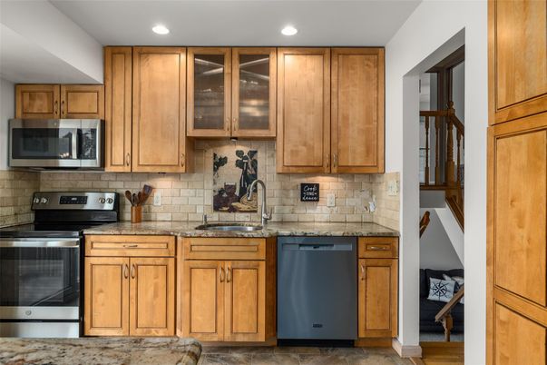 Interior, Kitchen, Recessed Lighting, Stainless Steel Appliances