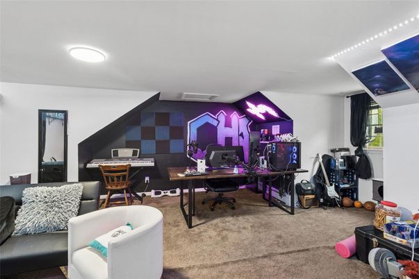 Home Office, Interior, Recessed Lighting