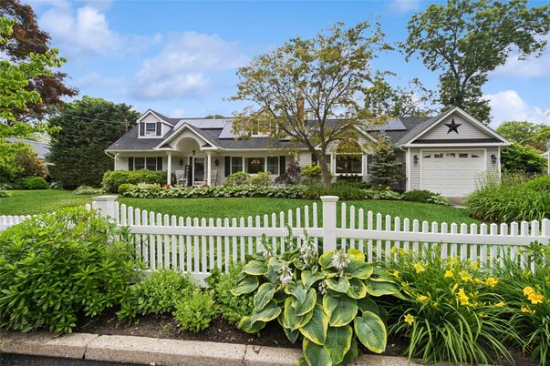 Attached, Backyard, Exterior, Facade, Solar Panels, Farmhouse
