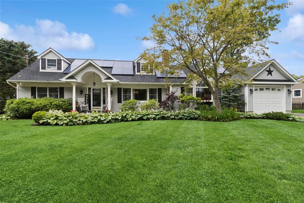 Attached, Backyard, Exterior, Facade, Solar Panels, Cape Cod