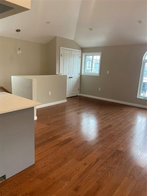 Empty room, Interior, Pendant Lights, Wood Texture Flooring
