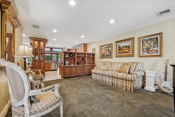 Dining room, Interior, Kitchen, Living room, Recessed Lighting, Stainless Steel Appliances