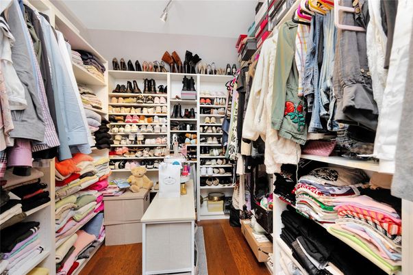 Interior, Walk-in Closets, Wood Texture Flooring