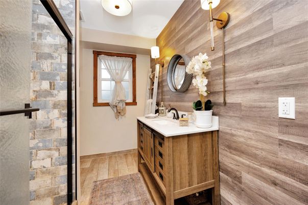Bathroom, Interior, Wooden Walls
