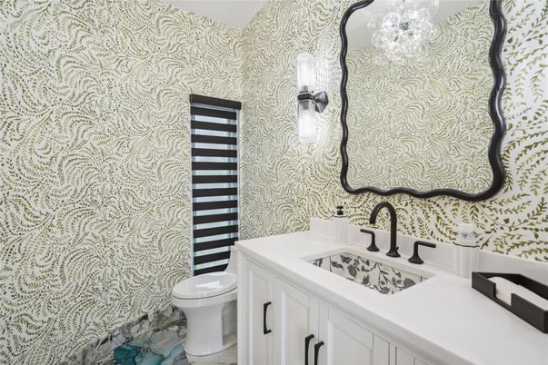 Bathroom, Chandelier, Interior
