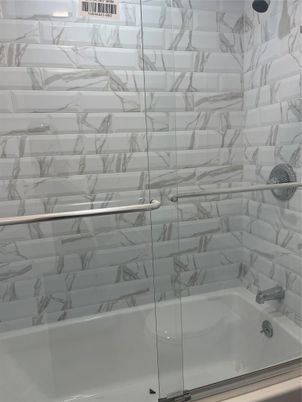 Bathroom, Glass Shower, Interior, Marble Walls