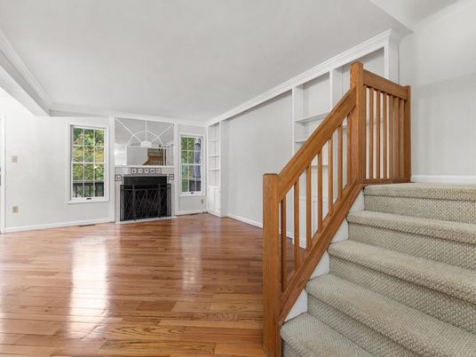Fireplace, Interior, Wood Texture Flooring