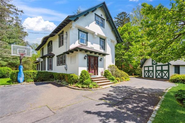 Detached Garage, Exterior, Facade, Tudor Revival