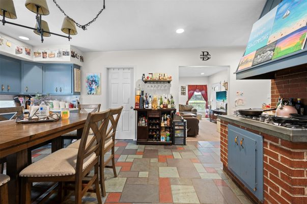 Dining room, Interior, Kitchen, Recessed Lighting