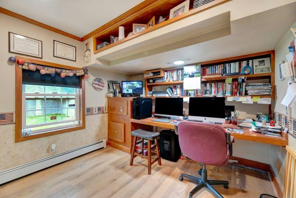 Home Office, Interior, Wood Texture Flooring