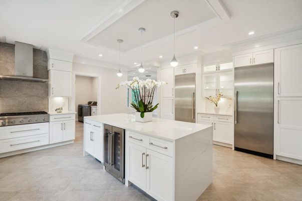 Interior, Kitchen, Pendant Lights, Recessed Lighting, Stainless Steel Appliances