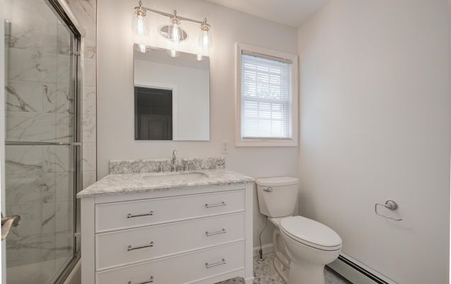 Bathroom, Glass Shower, Interior, Marble Walls