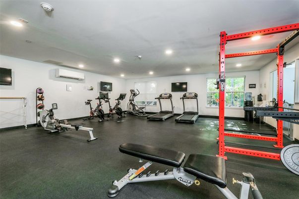 Fitness Equipment, Gym, Interior, Recessed Lighting