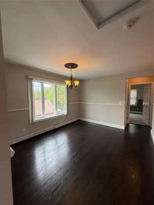 Chandelier, Empty room, Interior, Wood Texture Flooring
