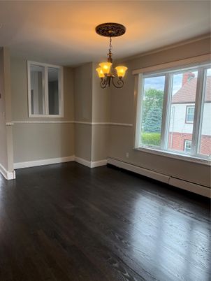 Chandelier, Empty room, Interior, Wood Texture Flooring