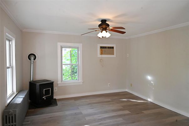 Empty room, Fireplace, Interior, Wood Texture Flooring