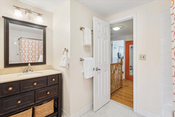 Bathroom, Interior, Wood Texture Flooring