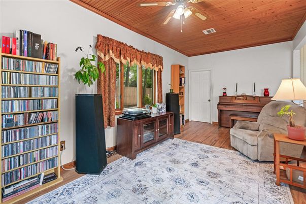 Home Office, Interior, Piano, Wooden Ceilings, Wood Texture Flooring
